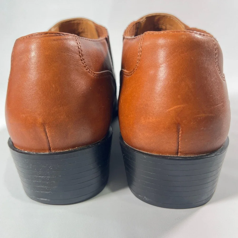 Ariat‎ Sonora 16528 Women's 9.5B Cognac Leather Western Ankle Booties Chelsea